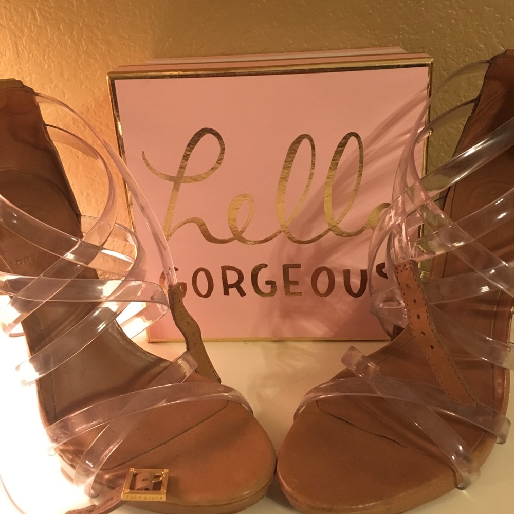 Tory Burch Lucite Strappy Sandals 👡